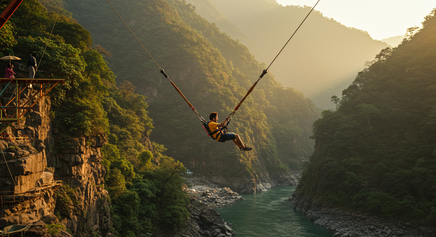 Image for the article 'Achieve Peak Adventure with explore all Rishikesh adventures on Bucketlistt's Giant Swing & Tower Swing' regarding Tourism.