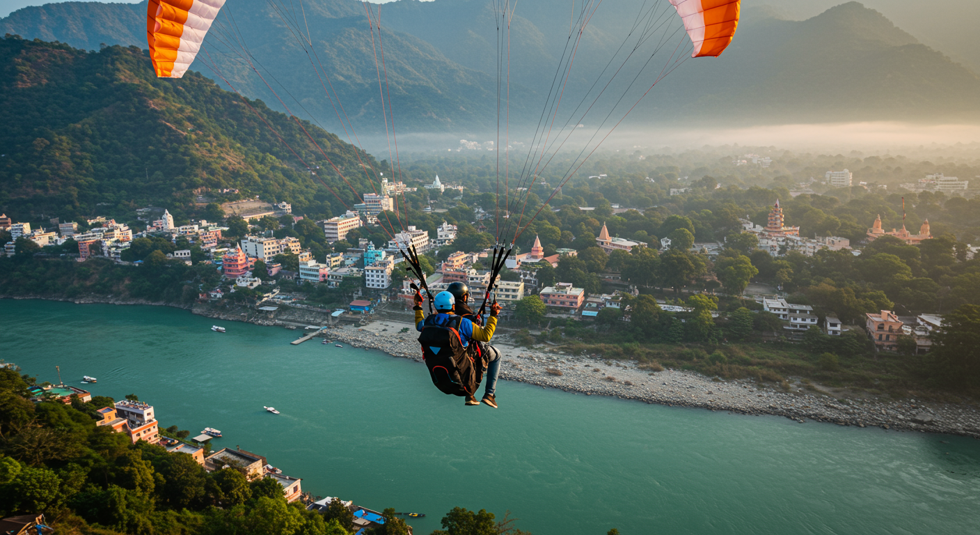 Image for the article 'Achieve Perfect Paragliding in explore all the adventure capital adventures on Bucketlistt Flights with BUCKETLISTT' regarding Tourism.
