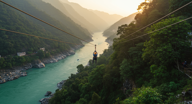 Image for the article 'Achieve Unforgettable Sky Views: Your Ultimate Guide to Flying Fox & Zipline Rishikesh' regarding Tourism.