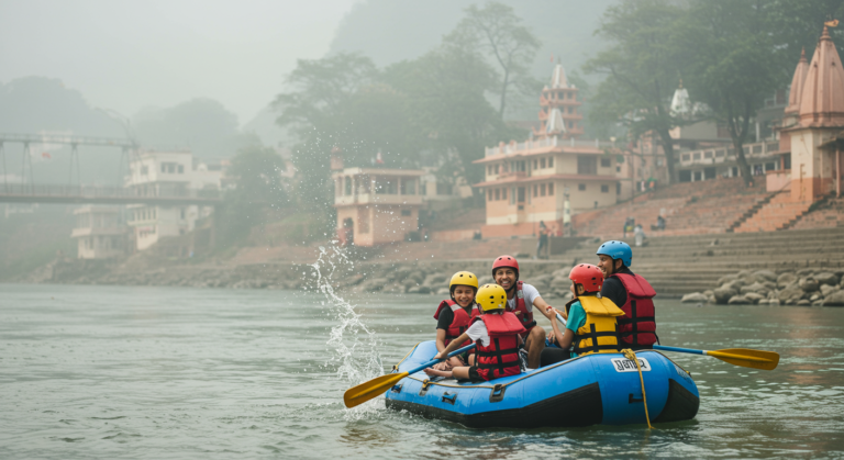 Image for the article 'Analyzing Family Adventures explore all Rishikesh adventures on Bucketlistt Trends' regarding Tourism.