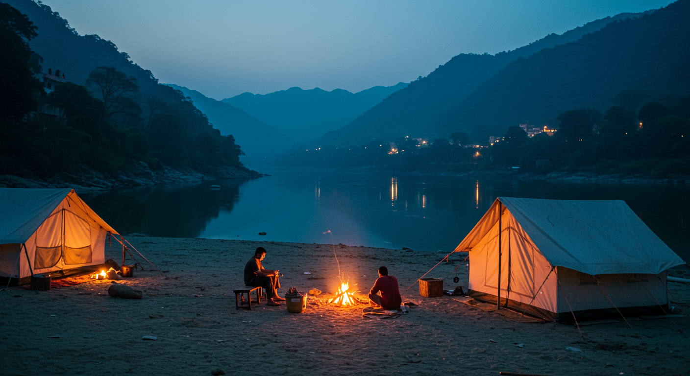 Image for the article 'BUCKETLISTT: Your Ultimate Adventure Camping Rishikesh Thrill' regarding Tourism.