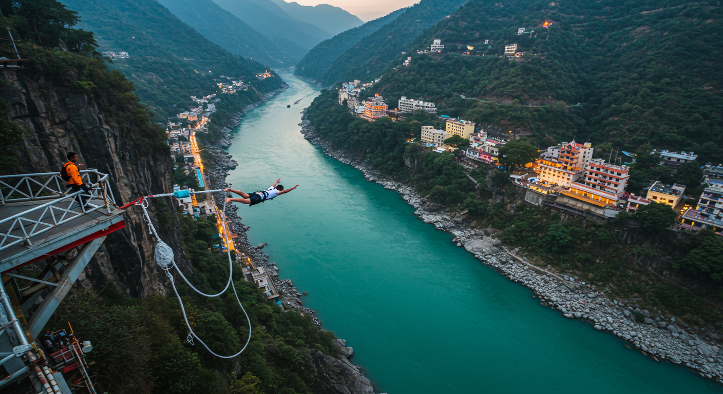 Image for the article 'Bungee Jumping Operator Comparisons Rishikesh: Your Ultimate Adventure Guide' regarding Tourism.