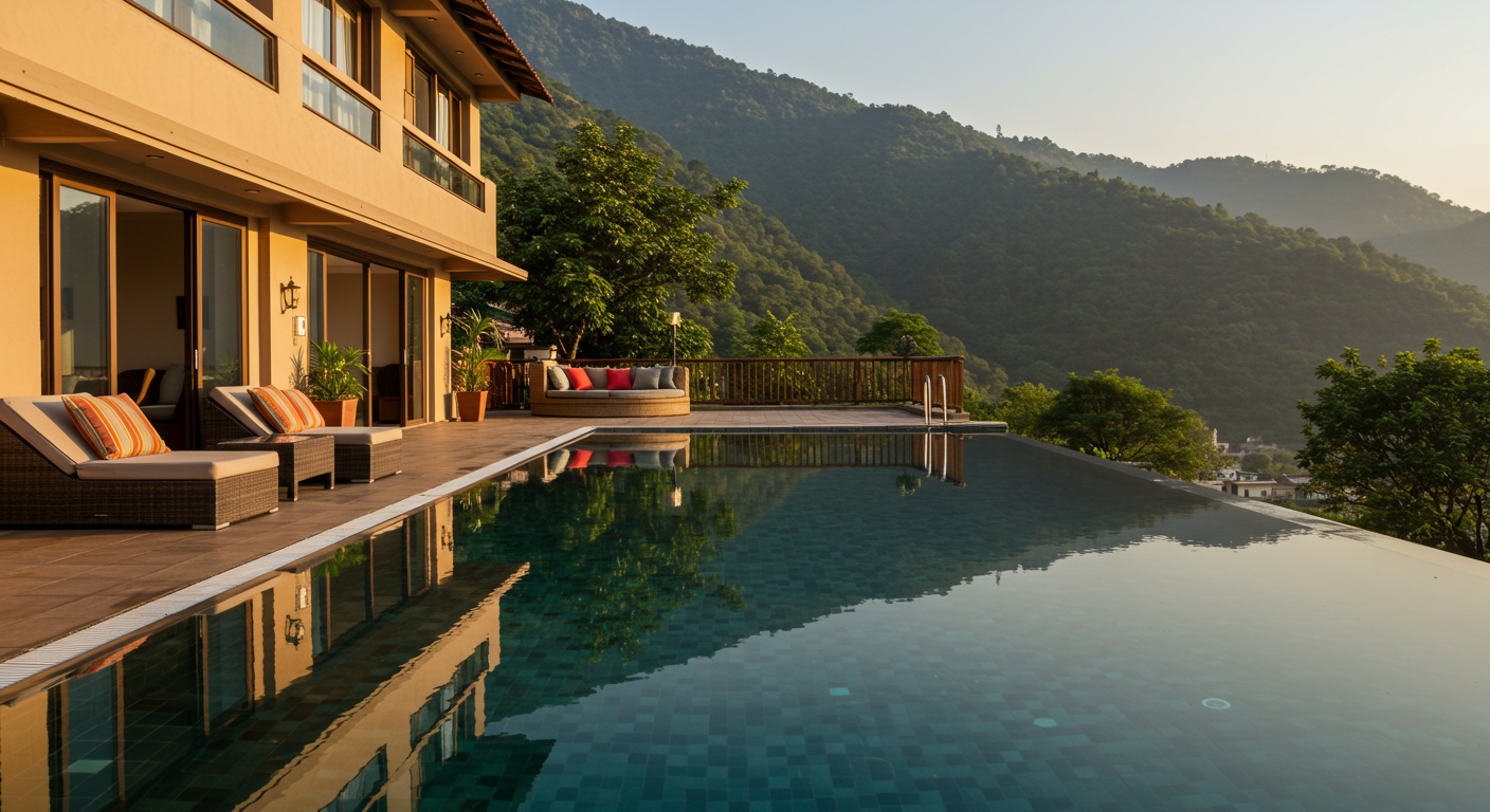 Image for the article 'Choosing the Best Hotels in Rishikesh: Your Guide to an Unforgettable Stay' regarding Tourism.