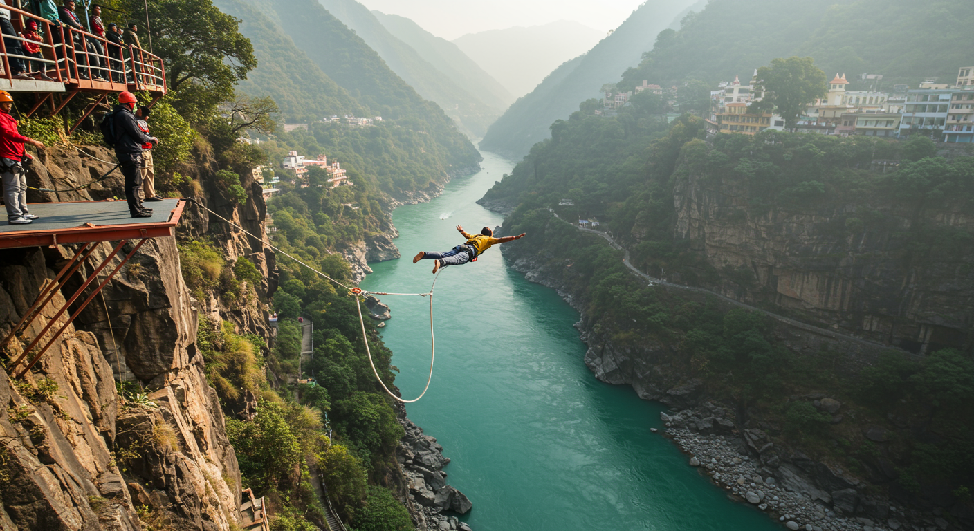 Image for the article 'Comprehensive Bungee Jumping Operator Comparisons Rishikesh: Your Ultimate Guide' regarding Tourism.