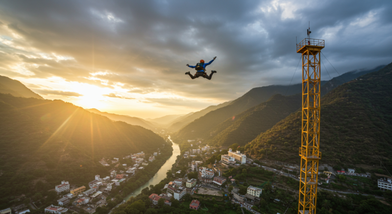 Image for the article 'Conquer Boredom: Experience the Ultimate SCAD Jump Rishikesh with BUCKETLISTT' regarding Tourism.