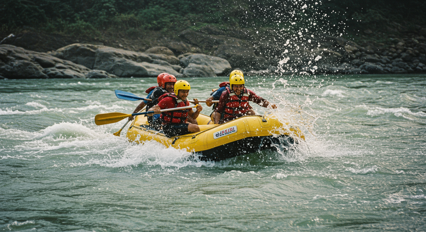 Image for the article 'Conquer Whitewater: Your Ultimate Guide to river Rafting in the adventure capital with BUCKETLISTT' regarding Tourism.