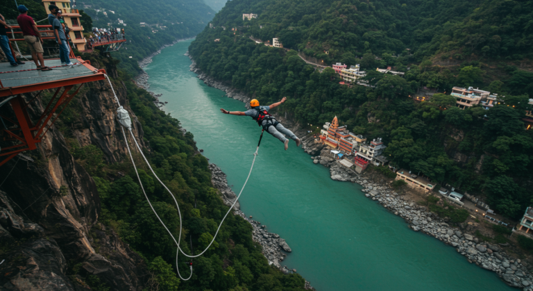 Image for the article 'Conquer the Heights: Your Ultimate Guide to Bungee Jumping in the adventure capital with BUCKETLISTT' regarding Tourism.