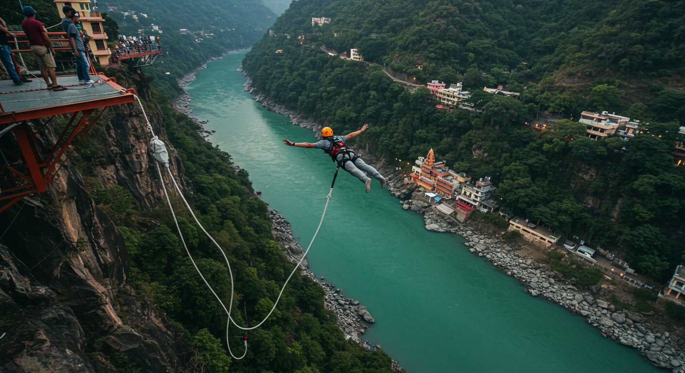 Image for the article 'Conquer the Heights: Your Ultimate Guide to Bungee Jumping in the adventure capital with BUCKETLISTT' regarding Tourism.