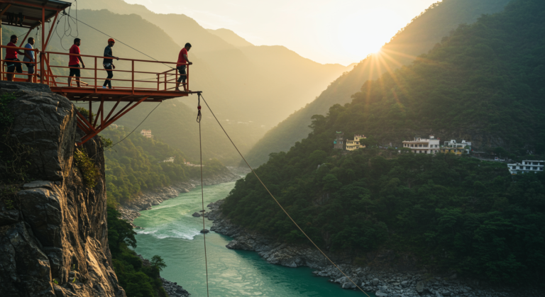 Image for the article 'Conquer the Heights: Your Ultimate Guide to Skywalk & Cliff Jumping Rishikesh' regarding Tourism.