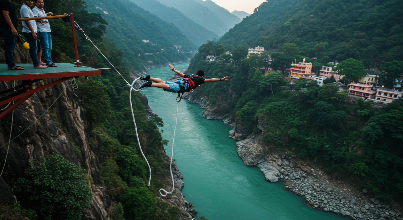 Image for the article 'Conquer the Heights: Your Ultimate Guide to Bungee Jumping in the adventure capital with BUCKETLISTT' regarding Tourism.