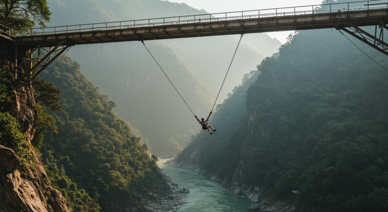 Image for the article 'Conquer the Heights: Your Ultimate Guide to giant swing & tower swing rishikesh with BUCKETLISTT' regarding Tourism.