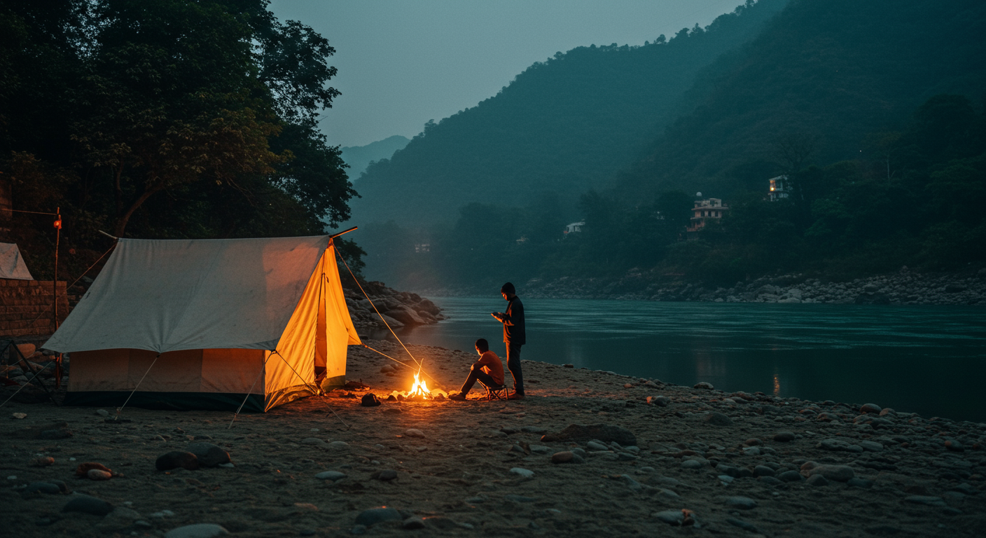 Image for the article 'Conquer the Outdoors: Premier Adventure Camping Rishikesh Experiences with BUCKETLISTT' regarding Tourism.