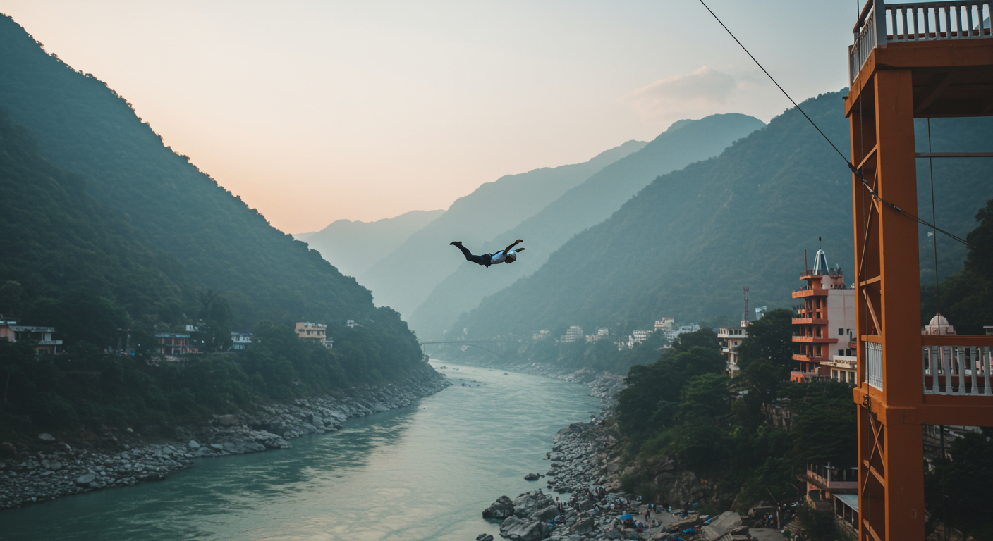 Image for the article 'Defy Gravity: SCAD Jump Rishikesh – Your Ultimate Adventure with BUCKETLISTT' regarding Tourism.