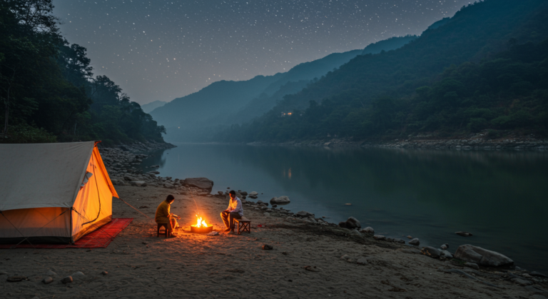 Image for the article 'Defy the Ordinary: Your Ultimate Guide to Adventure Camping Rishikesh' regarding Tourism.