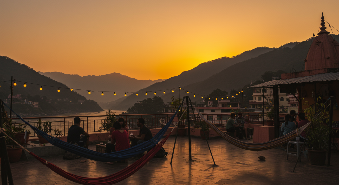 Image for the article 'Discovering the Best Hostels in Rishikesh: Your Essential Guide' regarding Tourism.