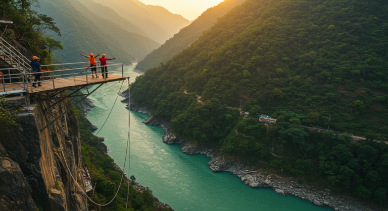 Image for the article 'Elevate Your Adventure: Skywalk & Cliff Jumping Rishikesh' regarding Tourism.
