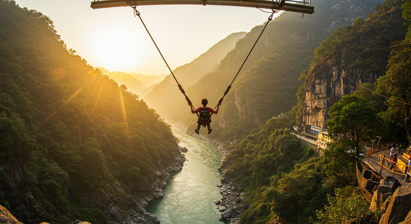 Image for the article 'Elevate Your Thrill: Experience the Ultimate Giant Swing & Tower Swing Rishikesh' regarding Tourism.