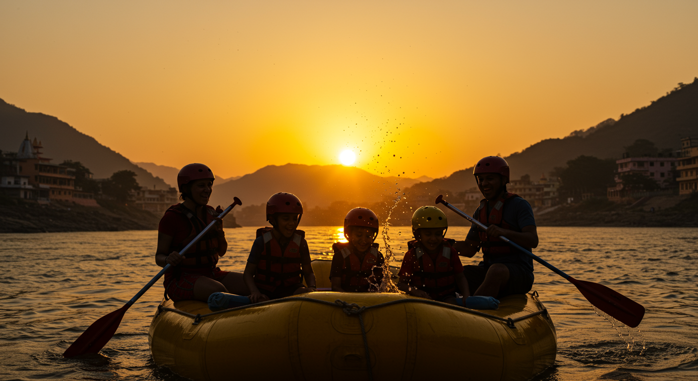 Image for the article 'Evaluating Family Adventures explore all Rishikesh adventures on Bucketlistt: Benefits & Drawbacks' regarding Tourism.
