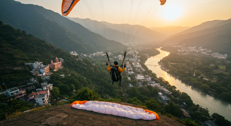 Image for the article 'Experience Safe Adventure: Paragliding in Rishikesh' regarding Tourism.
