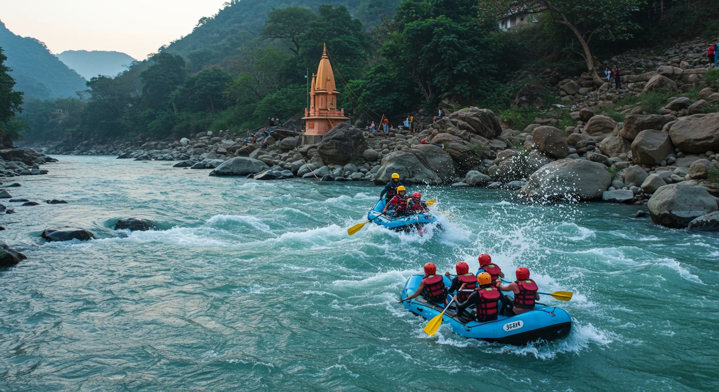 Image for the article 'Experience Unforgettable River Rafting in Rishikesh with BUCKETLISTT' regarding Tourism.