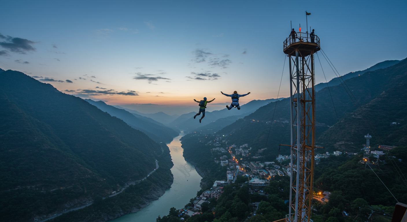 Image for the article 'Experience Unique Thrills: BUCKETLISTT SCAD Jump explore all Rishikesh adventures on Bucketlistt Adventure' regarding Tourism.