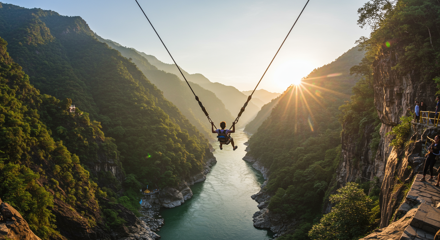 Image for the article 'Experience the Thrill: Your Ultimate Guide to Giant Swing & Tower Swing Rishikesh with BUCKETLISTT' regarding Tourism.