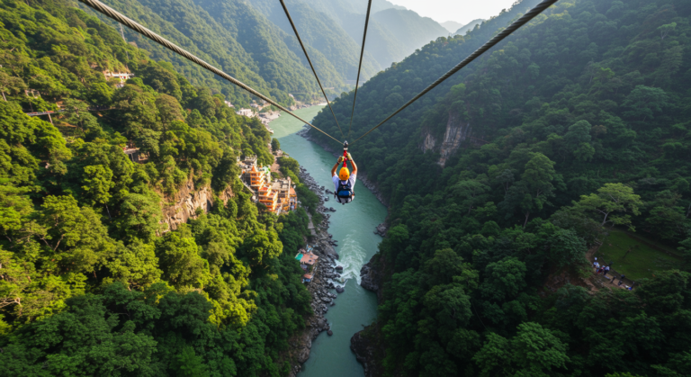 Image for the article 'Experience the Thrill of Flying Fox & Zipline Rishikesh Adventures' regarding Tourism.