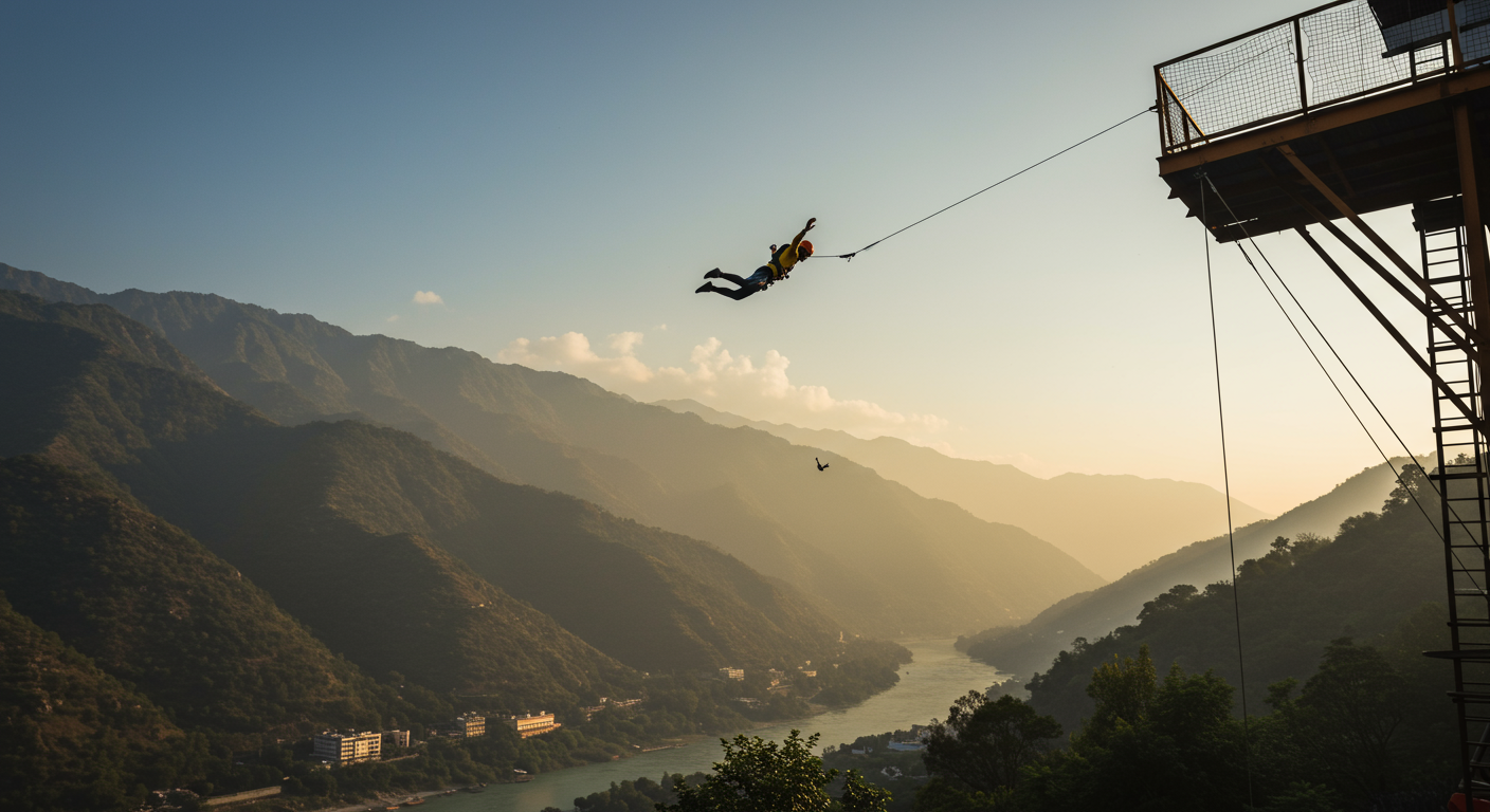 Image for the article 'Experience the Thrill of SCAD Jump Rishikesh with BUCKETLISTT' regarding Tourism.