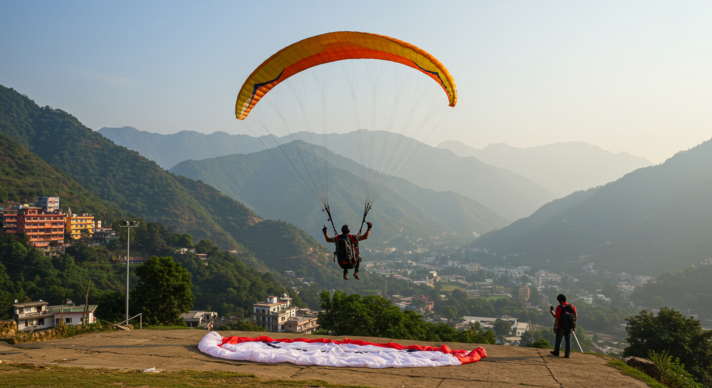 Image for the article 'Experience the Thrill of Paragliding in Rishikesh with BUCKETLISTT's Custom Himalayan Adventures' regarding Tourism.