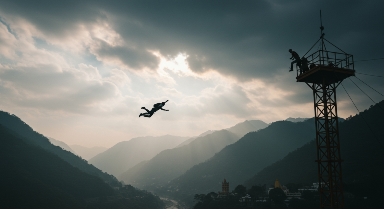 Image for the article 'Experience the Ultimate Freefall: SCAD Jump Rishikesh with BUCKETLISTT' regarding Tourism.