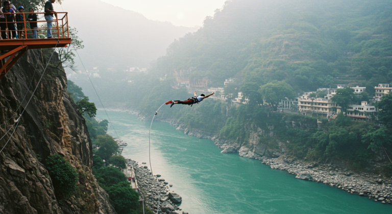 Image for the article 'Experience the Ultimate Thrill: Bungee Jumping in Rishikesh' regarding Tourism.