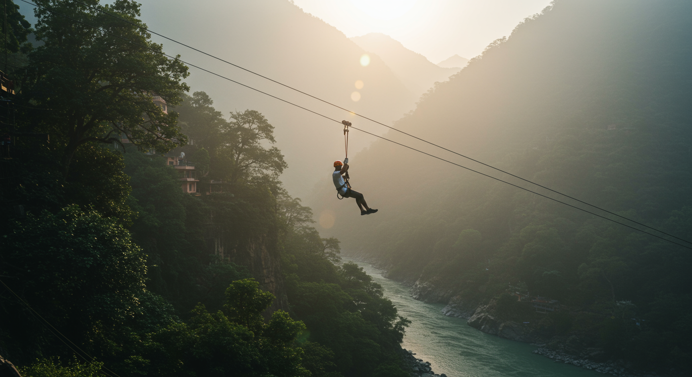 Image for the article 'Experience the Ultimate Thrill: Flying Fox & Zipline Rishikesh with BUCKETLISTT' regarding Tourism.