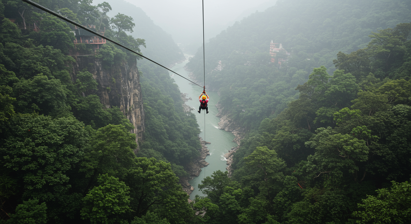 Image for the article 'Experience the Ultimate Thrill: Flying Fox & Zipline Rishikesh with BUCKETLISTT' regarding Tourism.