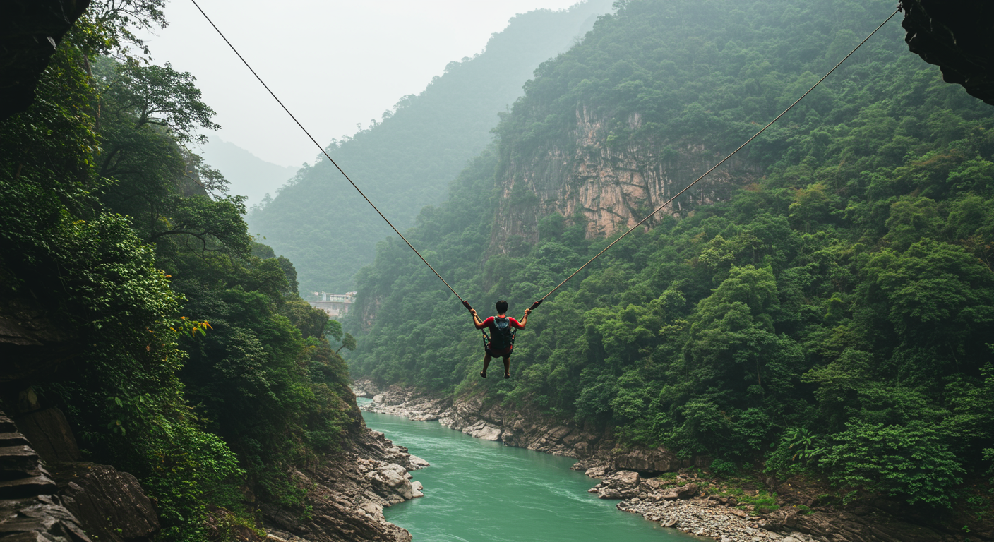 Image for the article 'Experience the Ultimate Thrill: Giant Swing & Tower Swing explore all Rishikesh adventures on Bucketlistt with BUCKETLISTT' regarding Tourism.