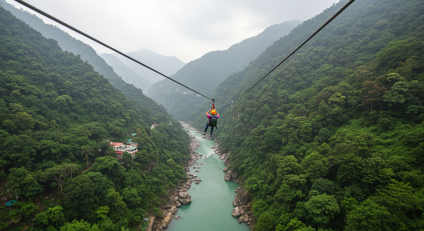 Image for the article 'Experience the Ultimate Thrill: Why BUCKETLISTT's Flying Fox & Zipline in Rishikesh Offers Peak Adventure' regarding Tourism.