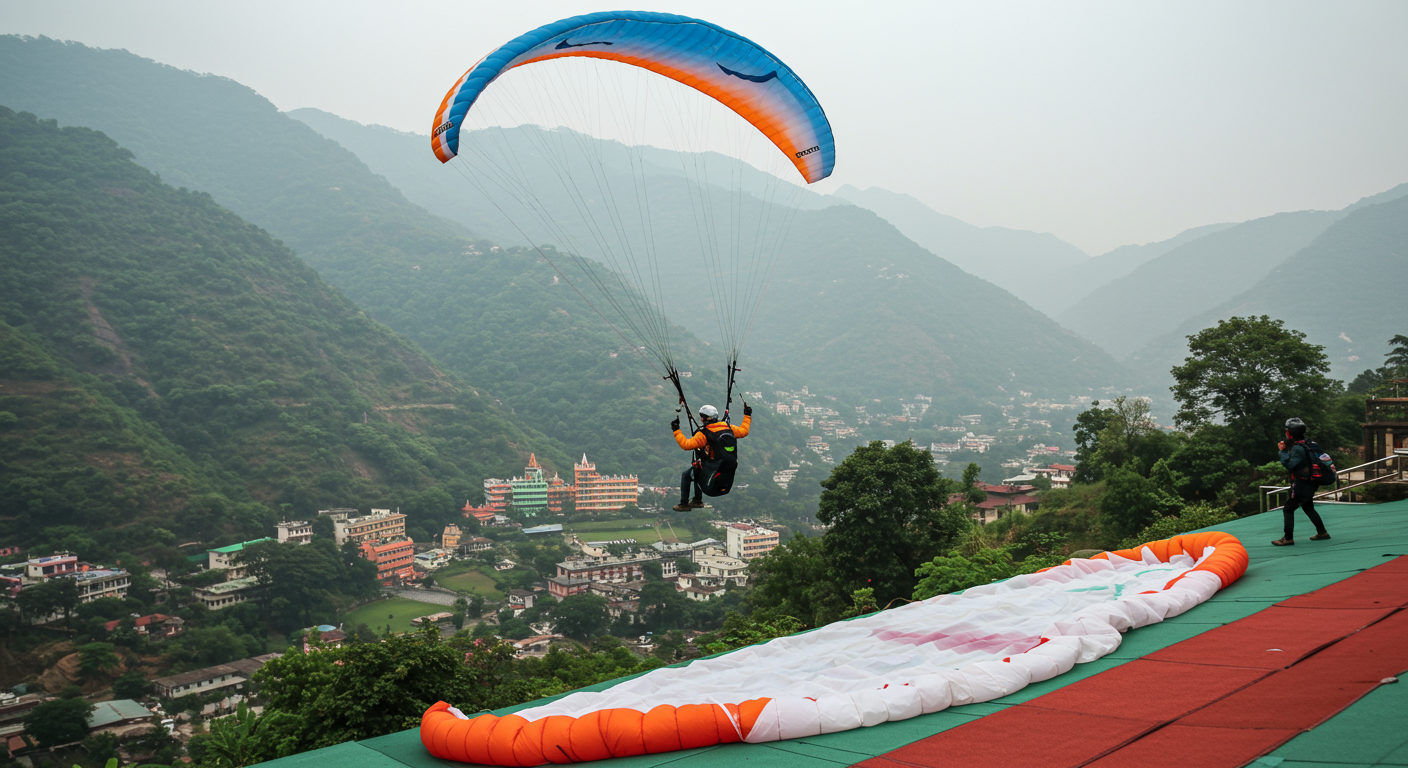 Image for the article 'Exploring Paragliding in explore all Rishikesh adventures on Bucketlistt: Your Seasonal Guide to Soaring High' regarding Tourism.
