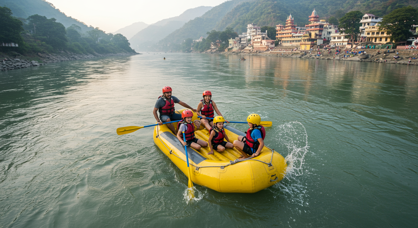 Image for the article 'Family Adventures in Rishikesh: A Comprehensive Guide to Unforgettable Experiences' regarding Tourism.
