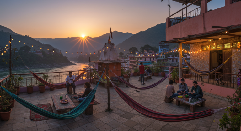 Image for the article 'Finding the Best Hostels in Rishikesh: Your Ultimate Budget Travel Guide' regarding Tourism.