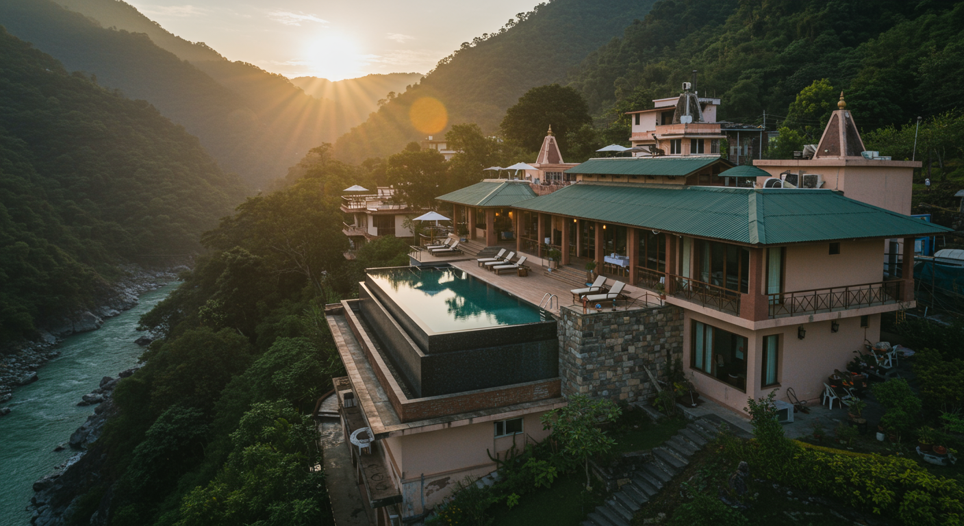 Image for the article 'Future-Proofing Best Hotels in explore all Rishikesh adventures on Bucketlistt Strategies' regarding Tourism.