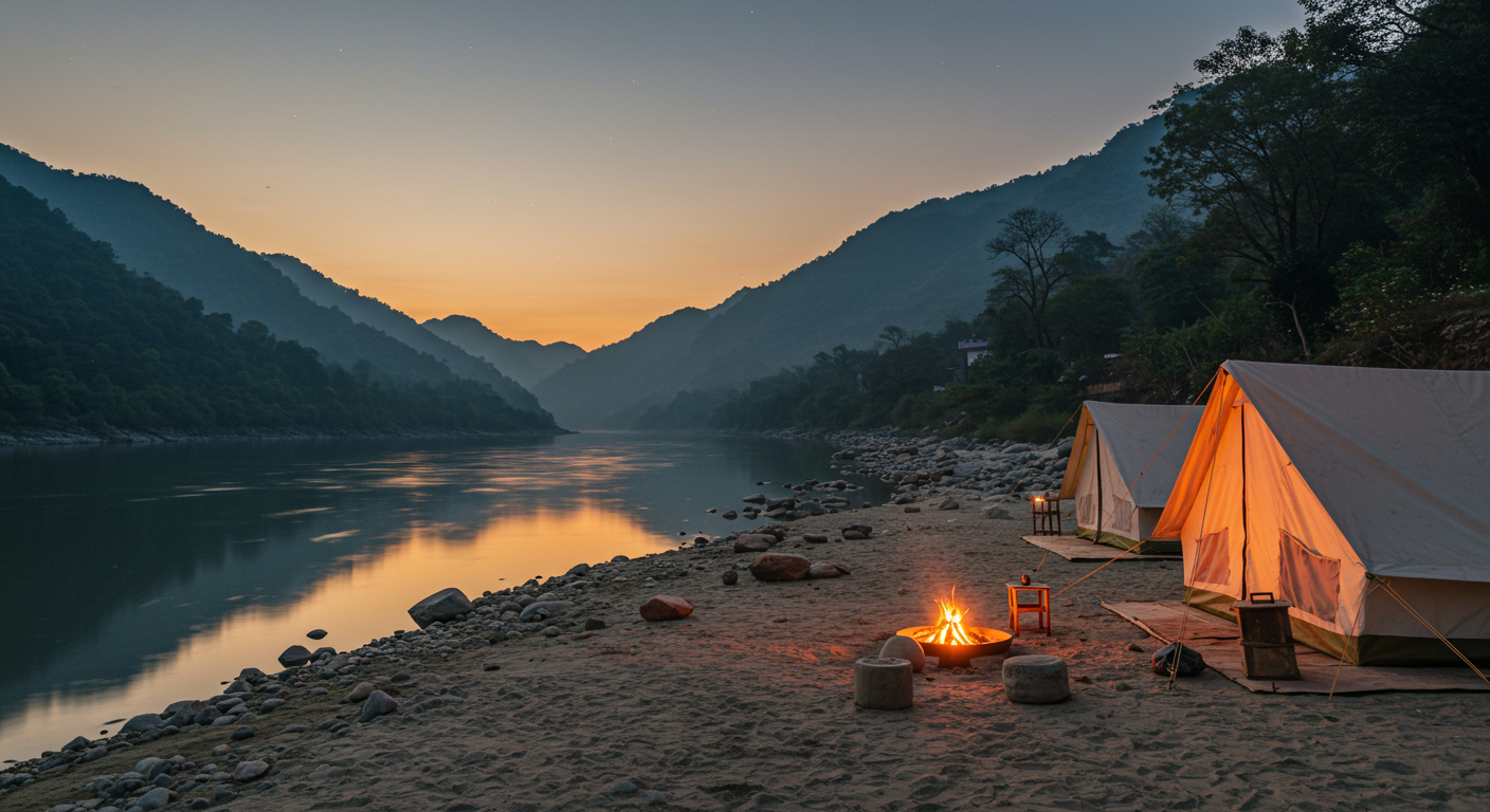 Image for the article 'Gravity-Defying Adventure Camping Rishikesh' regarding Tourism.