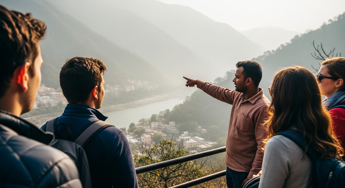 Image for the article 'Ignite Your Romance: The Ultimate Guide to Unforgettable Couple Trips Rishikesh' regarding Tourism.