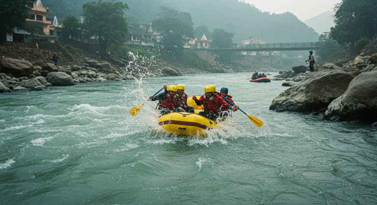 Image for the article 'Innovation in Adventure: Experiencing River Rafting in Rishikesh with BUCKETLISTT' regarding Tourism.
