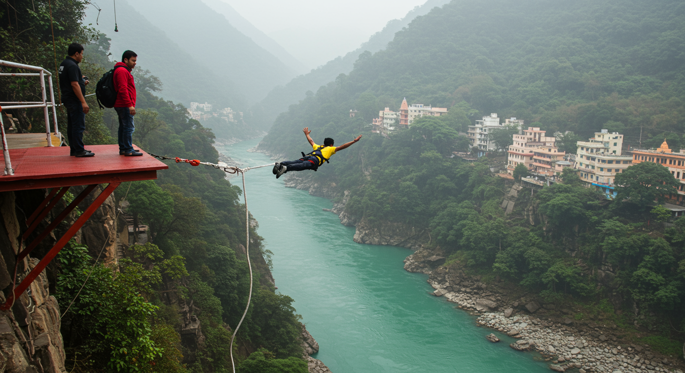 Image for the article 'Mastering Bungee Jumping Operator Comparisons: Your Ultimate Rishikesh Adventure Guide' regarding Tourism.
