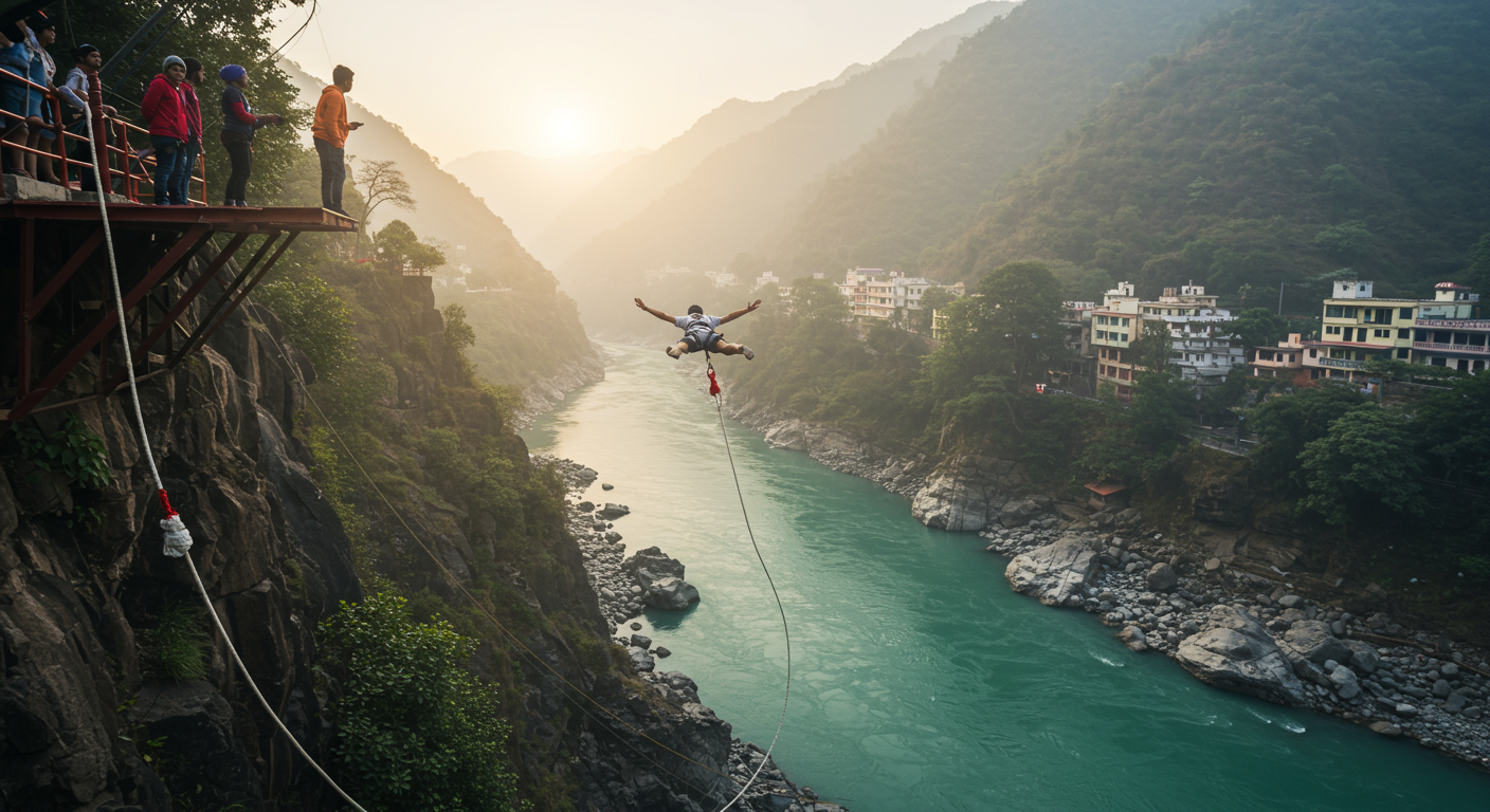 Image for the article 'Mastering the Leap: Essential Bungee Jumping Operator Comparisons in Rishikesh for Responsible Adventures' regarding Tourism.