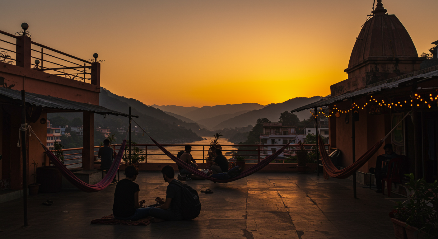 Image for the article 'Navigating the Best Hostels in Rishikesh: A Traveler's Operational Guide' regarding Tourism.