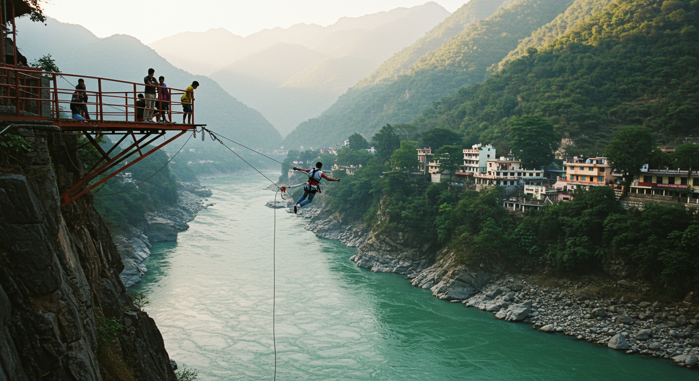 Image for the article 'Ready for Skywalk & Cliff Jumping in Rishikesh? Your BUCKETLISTT Adventure' regarding Tourism.