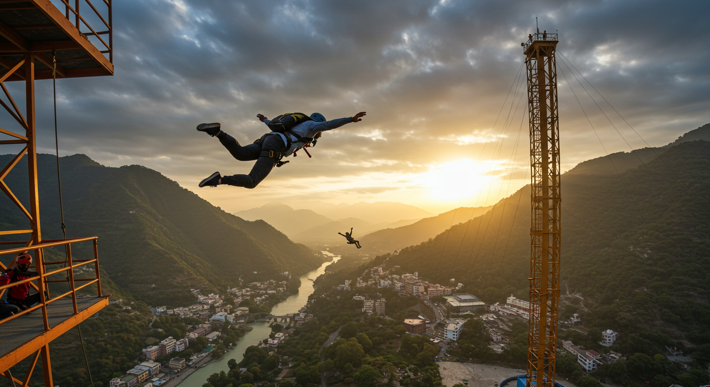 Image for the article 'SCAD Jump Rishikesh: Conquer Your Fears and Embrace the Thrill' regarding Tourism.