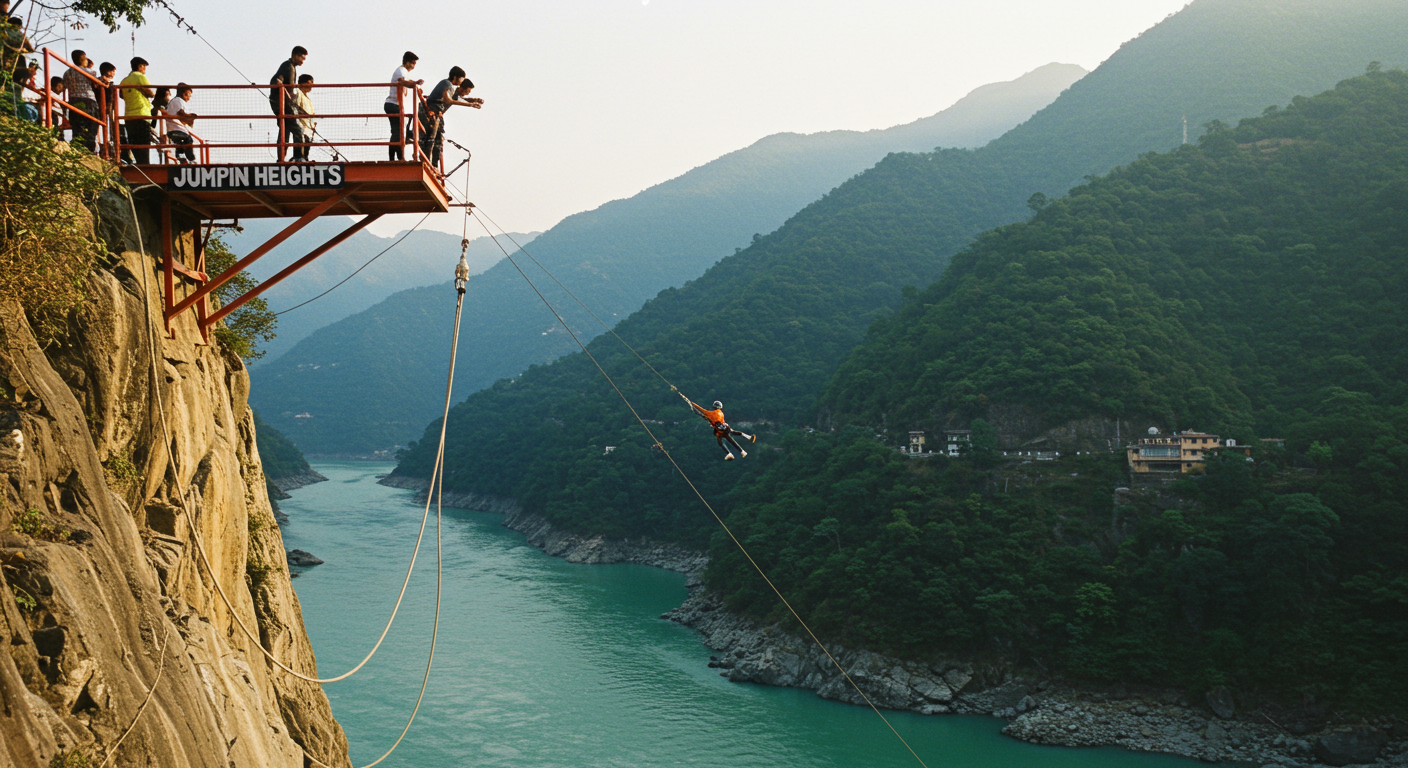 Image for the article 'Skywalk & Cliff Jumping Rishikesh: Your Ultimate Adventure Guide with BUCKETLISTT' regarding Tourism.