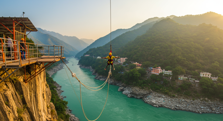 Image for the article 'Skywalk & Cliff Jumping Rishikesh: Your Ultimate BUCKETLISTT Adventure Guide' regarding Tourism.