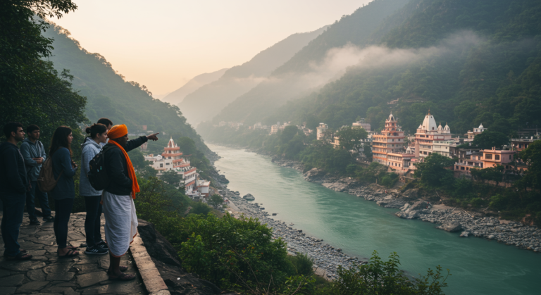 Image for the article 'Soar Above the Sacred: Your Ultimate Guide to Hot Air Balloon Rishikesh Adventures' regarding Tourism.